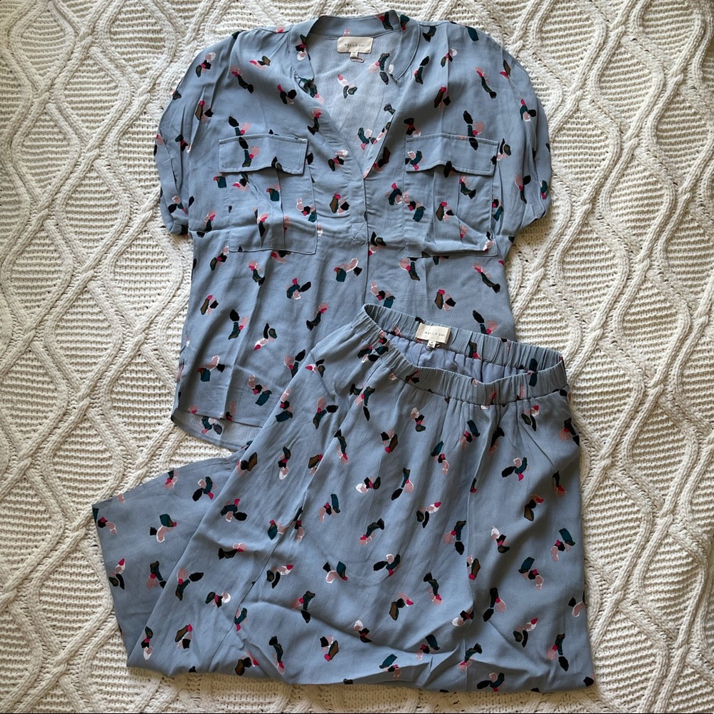 Mello Day Modern Blue Skirt and Too Set